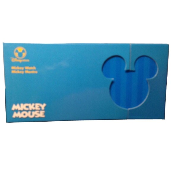 Disney Mickey Mouse Watch Black Face Day Date 24H‎ Analog Mens NIB NOS Character - Picture 3 of 3
